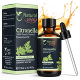 Citronella Essential Oil for Diffusers | Natural Aroma Oil for Home Fragrance, Humidifier & DIY Candle Making, Long Lasting Scent for Office, Bedroom & Soothing Scent 4 Fl Oz (120 mL)