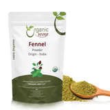 Fennel Seed Powder (Foeniculum vulgare) - Improve Digestion | Kosher Certified | Raw, Vegan, Non GMO & Gluten Free | USDA Certified | Origin - India