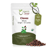 Hand Selected Cloves Whole (Syzygium aromaticum) - Adds Flavour & Aroma | Kosher Certified | Raw, Non GMO & Gluten Free | USDA Certified | Origin - Sri Lanka