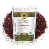 Organic Way Dried Hibiscus Flower Cut & Sifted(Hibiscus rosa-sinensis) | 2 oz