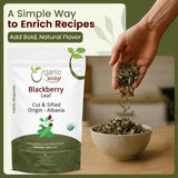 Blackberry Leaf (Rubus fruticosus) Cut & Sifted - Herbal Tea | European Wild-Harvest |  Kosher Certified | Non GMO & Gluten Free | USDA Certified | Origin - Albania