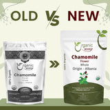 Chamomile Flower Whole (Matricaria chamomilla) - Herbal Tea | European Wild-Harvest | Kosher & USDA Certified | Vegan, Non-GMO & Gluten Free | 100% Raw from Albania