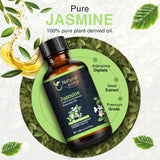 Natural Way Jasmine Essential Oil | Premium Grade Essential Oils for Hair Care, Oil for Skin, Aromatherapy, & Diffuser | Essential Oil for Skin Tag Remover, Massage Oil & Humidifier Use | 4 Fl Oz (120 mL)