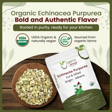 Echinacea Purpurea Herb Cut & Sifted - Herbal Tea - Origin Albania