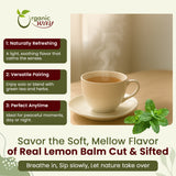 Lemon Balm Leaf Cut & Sifted (Melissa officinalis) - Herbal Tea | Kosher Certified | Vegan | Raw, Non GMO & Gluten Free | USDA Certified | Origin - Albania