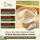 Marshmallow Root Powder (Althaea Officinalis) - Herbal Tea | European Wild-Harvest | Kosher Certified | Vegan, Non GMO & Gluten Free | USDA Certified | Origin - Albania