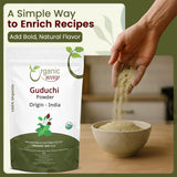 Organic Way Premium Grade Guduchi Powder (Tinospora cordifolia) - Organic & Kosher Certified | Raw, Vegan, Non GMO & Gluten Free | USDA Certified | Origin - India