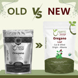 Dried Oregano Leaf Cut & Sifted (Origanum vulgare) - European Wild-Harvest | Kosher Certified | Vegan, Non GMO & Gluten Free | USDA Certified | Origin - Albania