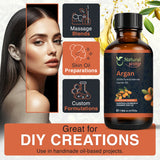 Argan Carrier Oil for Diffusers, Dry Skin, Hair | Natural Aroma Oil for Home Fragrance, DIY Beauty Blends & DIY Candle Making, Long Lasting Scent for Office, Bedroom Scent 4 Fl Oz (120 mL)