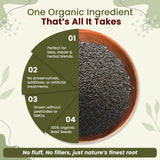 Edible Basil Seeds | Sabja Seeds Rich in Fibers | Kosher Certified | Origin India