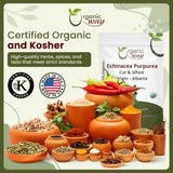 Echinacea Purpurea Herb Cut & Sifted - Herbal Tea - Origin Albania