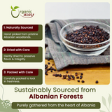 Dried Elderberry Whole - Herbal Tea | European Wild-Harvest | Kosher & USDA Certified | Non-GMO & Gluten Free | Tested for Purity | 100% Raw from Albania